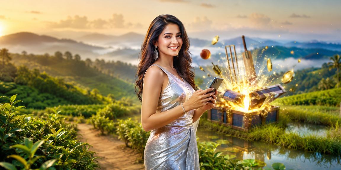বেন্ডারবান এলাকায় ক্রিকেট বেটিং চা বাগানের পাশে